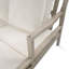 Chaise longue d'extérieur en bois avec accoudoirs confortables et quatre coussins pour la détente-1422568577