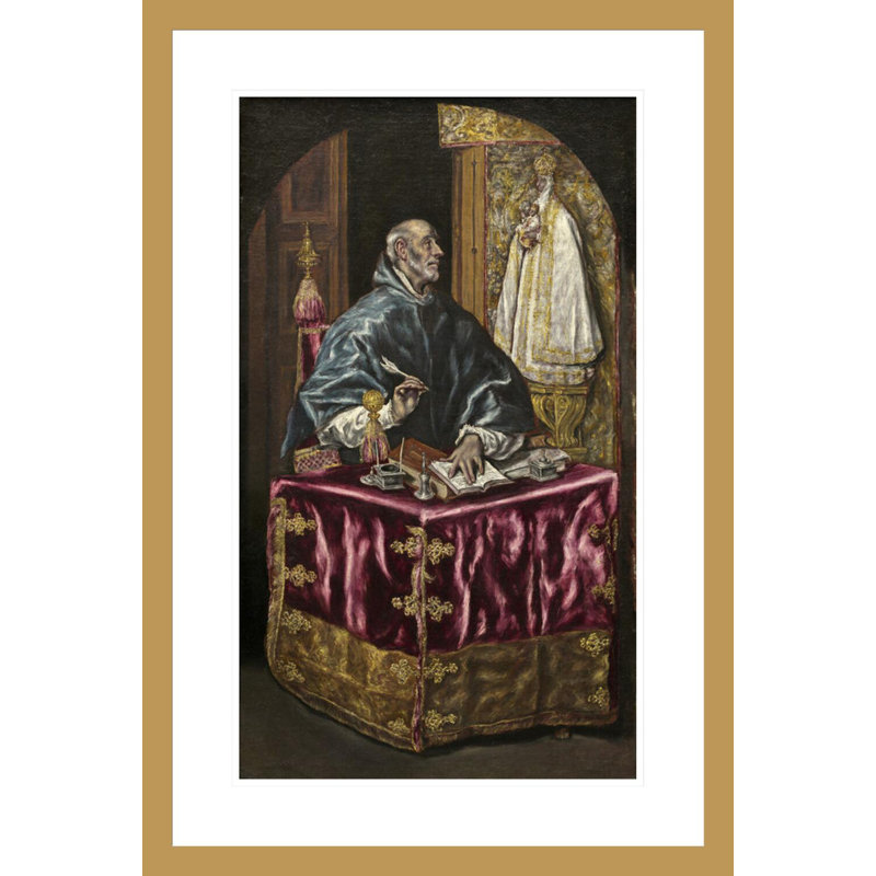 «Saint Ildefonso» par El Greco - Estampe numérique encadrée, H 29,5 po x l 19,91 po