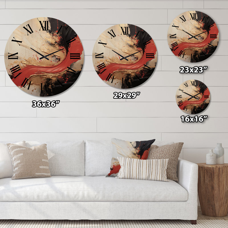 Horloge murale Andilyn, Très grand