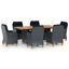 Ensemble de salle à manger rectangulaire pour 6 personnes 73 po-674369801-716095947