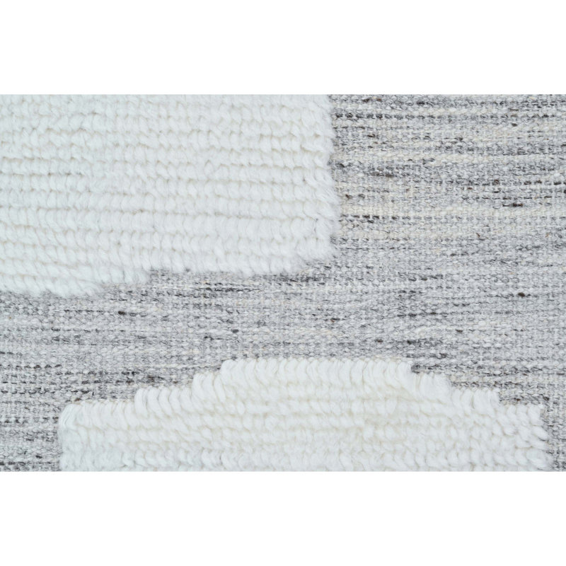 Tapis rectangulaire rectangulaire en laine noué à la main ivoire / beige, Rectangle 12 pi x 15 pi