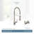 Paterson Spring Pull Down Single Handle Kitchen Faucet with Accessories and with Power Boost-49918760