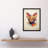 Abyssinian Cat Artwork - Single Picture Frame Print