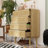 5-Drawer Tall Dresser With Solid Wood Legs