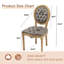Chaise de salle à manger style français avec dossier rond, style français, ensemble de 6-1871473059-1860685383