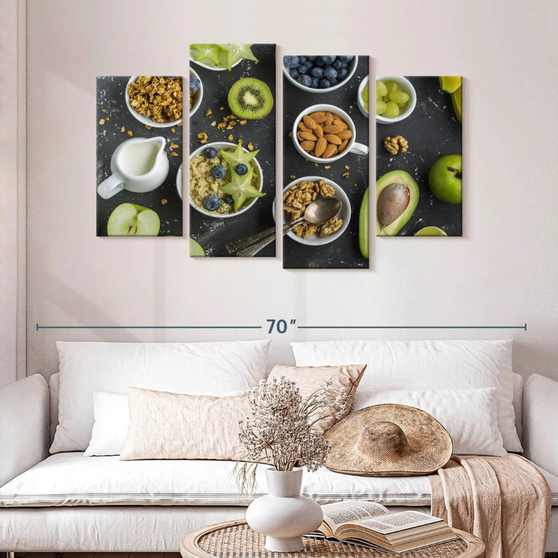 Mixed Fruits And Nuts, H 32 po x l 52 po