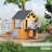 Antigone Cedar Backyard Playhouse With Toy Kitchen-115459783
