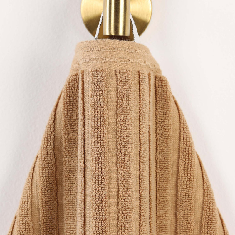 Ensemble de serviettes en coton Kleiman, Marron clair