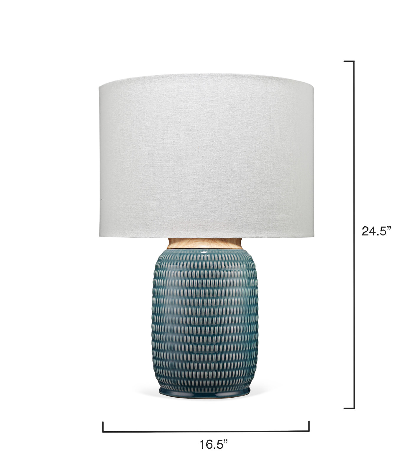 Alleyton Ceramic Table Lamp, Blue