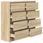Sideboard 100X35x99 Cm Engineered Wood-1128361650