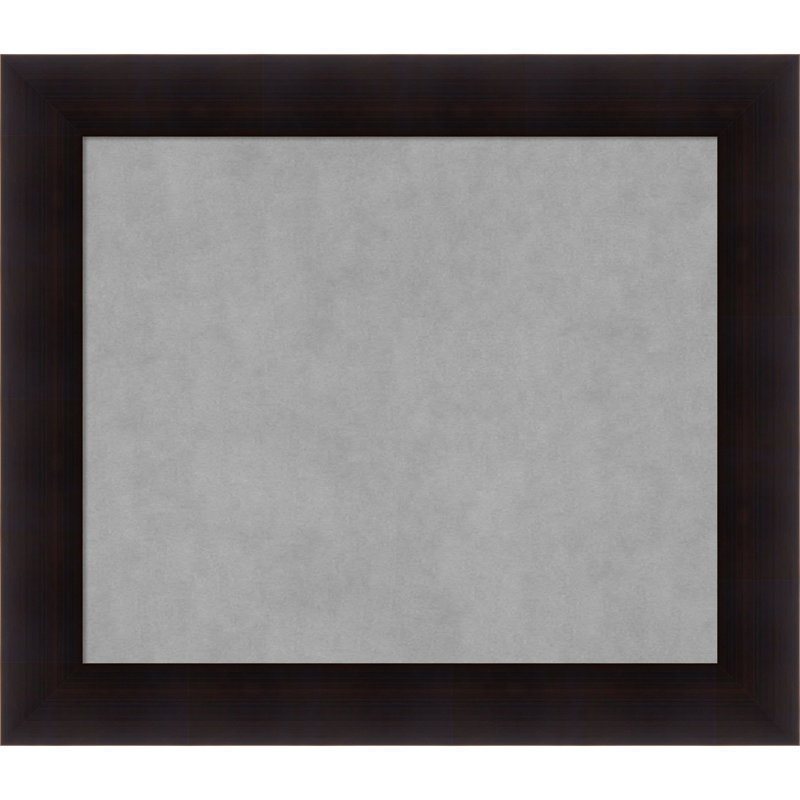 Portico Espresso Framed Magnetic Organization Board, 26" H x 30" W