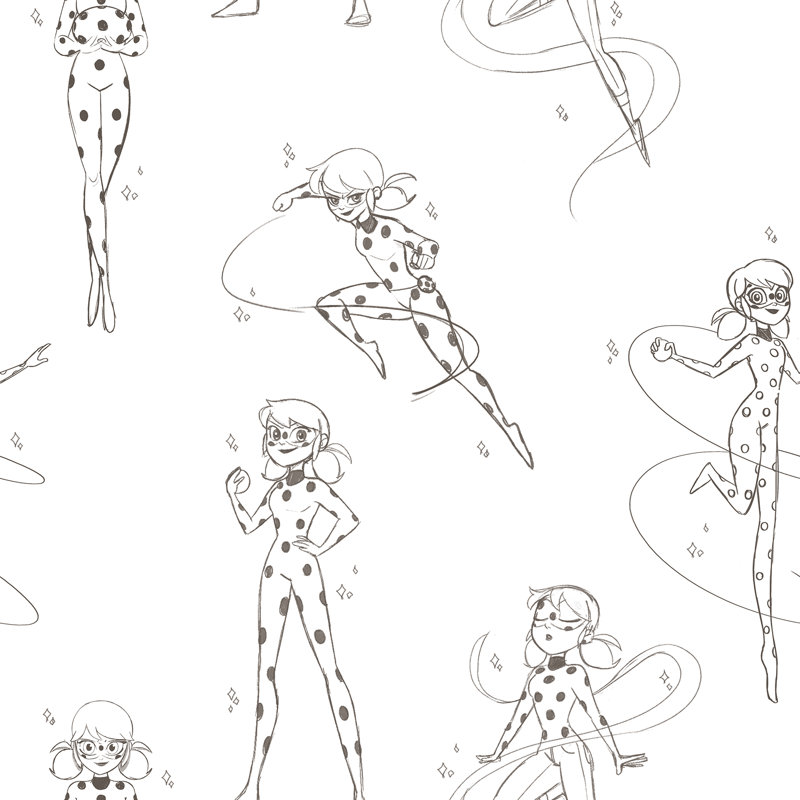 Papier peint auto-adhésif Miraculous Ladybug