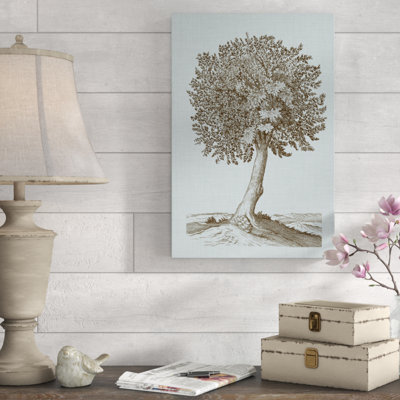 «Antique Tree in Sepia I», reproduction d'art sur toile tendue