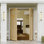 Porte extérieure - Dalle de porte d'entrée en verre transparent 6 Lite