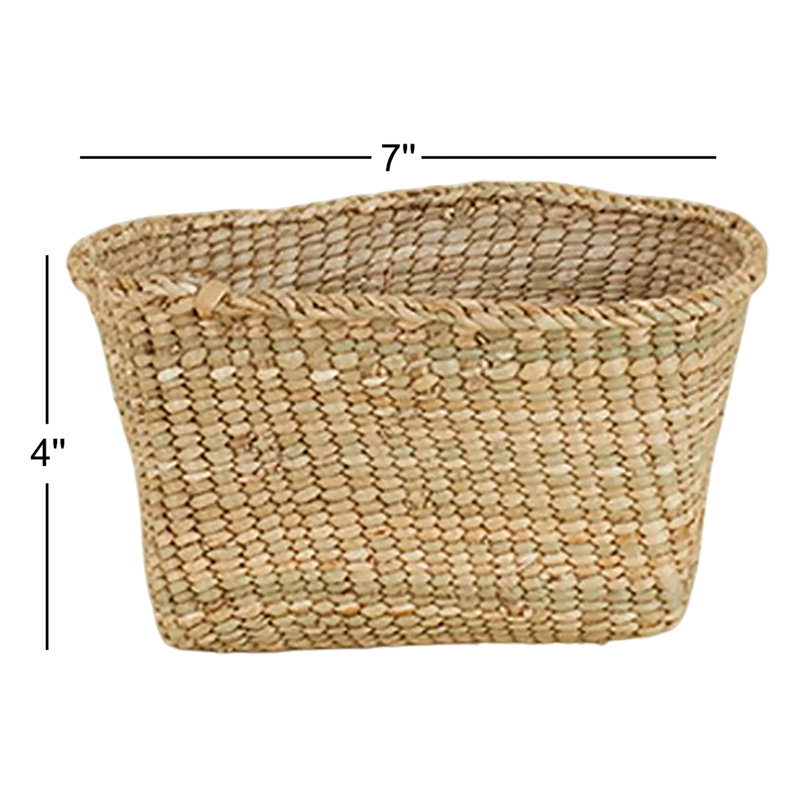 Panier en gazon naturel