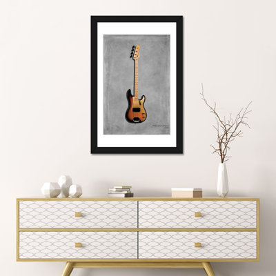 Fender Precision Bass 58 par Mark Rogan - reproduction d'art sur toile tendue