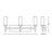 Ahnah 24'' Vanity - Clear Ribbed Glass Shade-1112135042