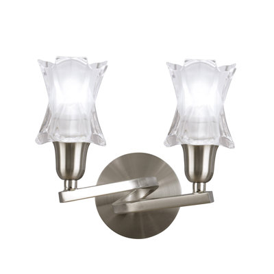 Walk Chrome LED Armed Sconce