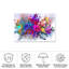 Explosion de couleurs foncées bolognaise sur toile-98043823