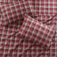 Ensemble de draps en flanelle de coton ultra doux à carreaux rouges confortables parfaits pour toutes les saisons