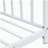 Double-Size Metal Platform Bed, White