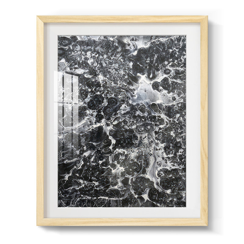 Printed Celestial Odyssey I -Framed Print, Natural, 28.5" H x 20.5" W