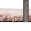 Tapis rose clair en polypropylène tissé à la machine à motif géométrique Griego-297022642
