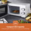 GEEPAS 700W Manual Solo Microwave Oven | Electric Oven with Auto Defrost Speedy Reheat | 5 Power Levels 2 Rotary Dials 30 Min Timer Easy Clean Standard Size of Dinner Plate | 2 Year Warranty-124325496-124325495