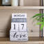 Calendrier perpétuel avec blocs en bois et calendrier en bois rétro pour les accessoires de bureau à domicile-1376310617
