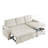 78.5" Sleeper Sofa Bed Reversible Sectional Couch with Storage Chaise and Side storage-950687368