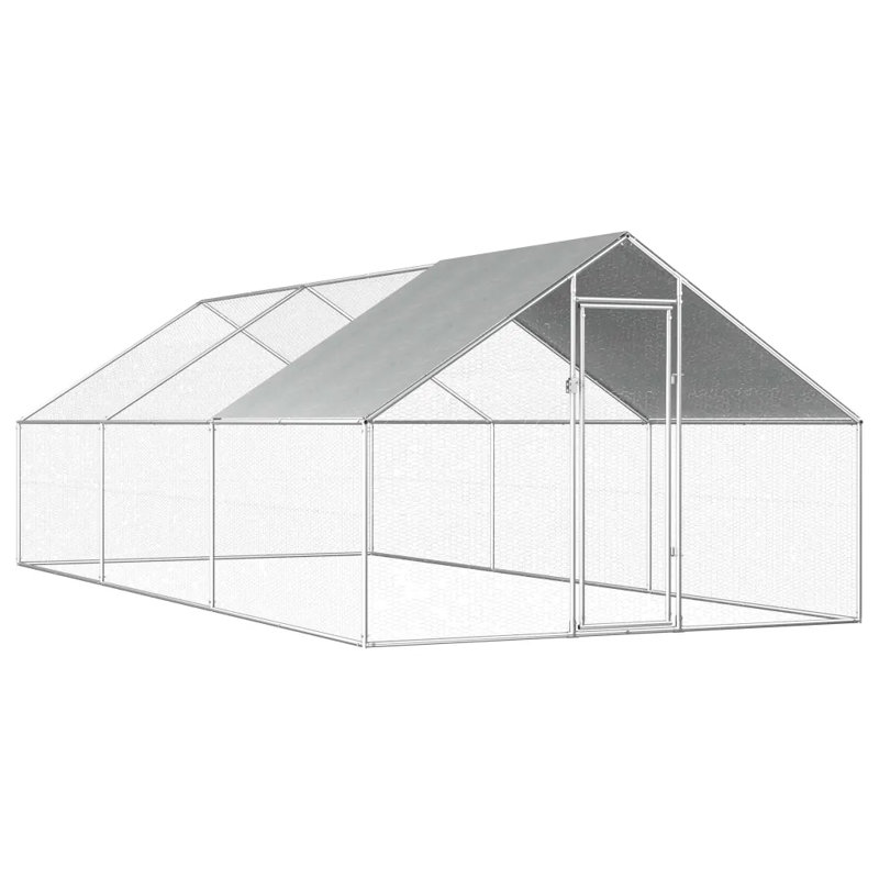 Harworth Chicken Run, 192cm H x 275cm W x 600cm D, Silver