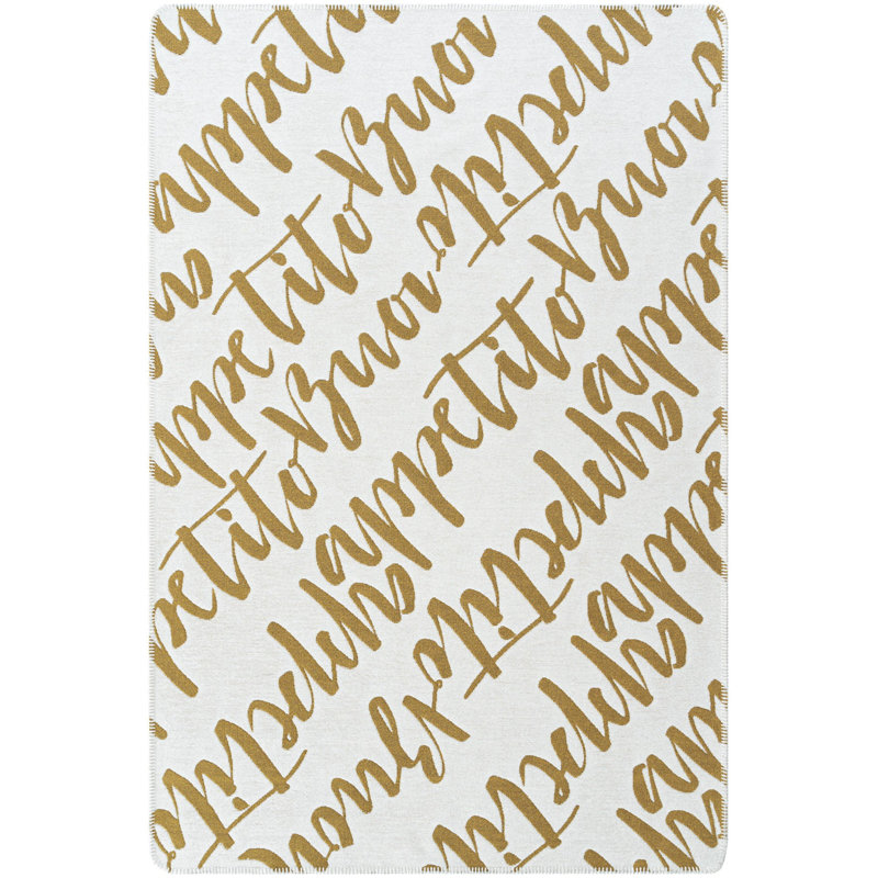 Raycine Rectangle Cotton Indoor / Outdoor Area Rug, Rectangle 75 x 120cm