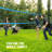 32ft Outdoor Portable Volleyball Net Set System - Quick & Easy Setup Adjustable Height Steel Poles-67189840