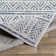 Hongming Machine Woven Denim/Navy/White Indoor/Outdoor Area Rug