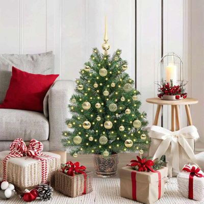 3.12' H Lighted Artificial Christmas Tree