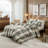 Cotton Duvet Cover With Check Pattern – Soft, Lightweight, Naturally Wrinkled, Cozy Bedroom Comfort-122815339-131180470