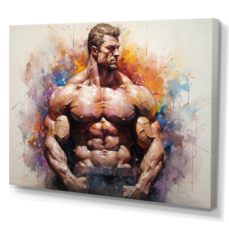 Madhwi Muscle Muscle Symphony I sur impression sur toile, H 24 po x l 32 po x P 1 po, Toile tendue