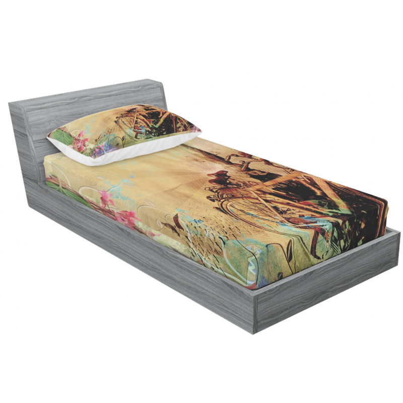 Microfiber Sheet Set, Twin XL Sheet Set with Fitted Sheet