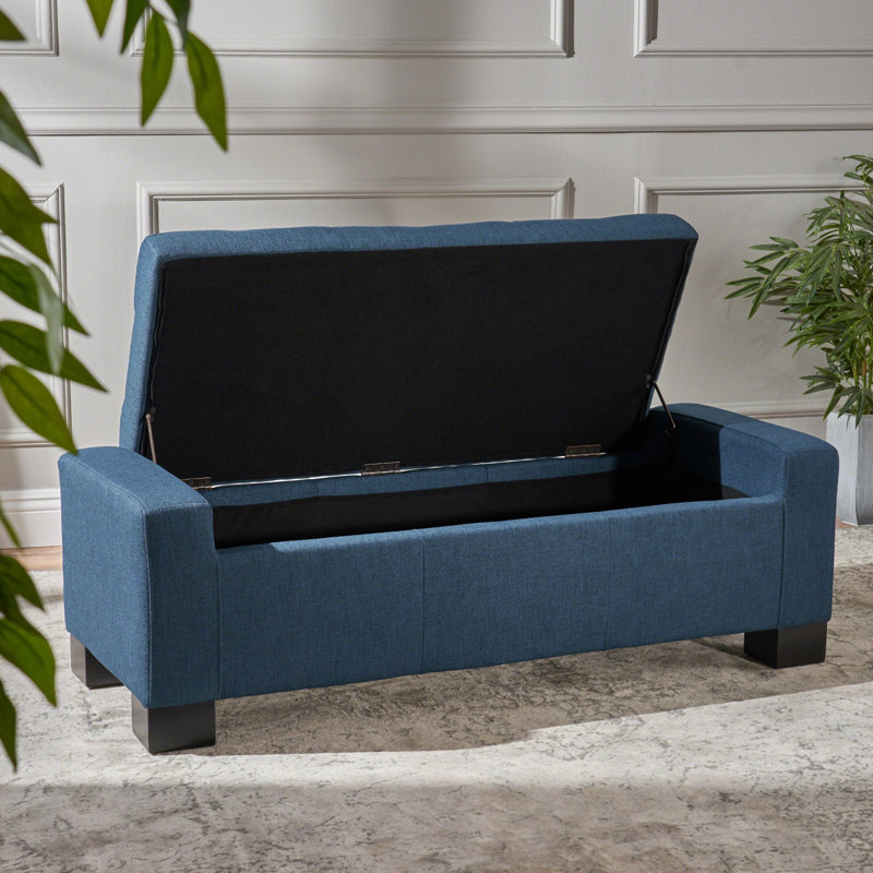 GUERNSEY OTTOMAN, Navy Blue
