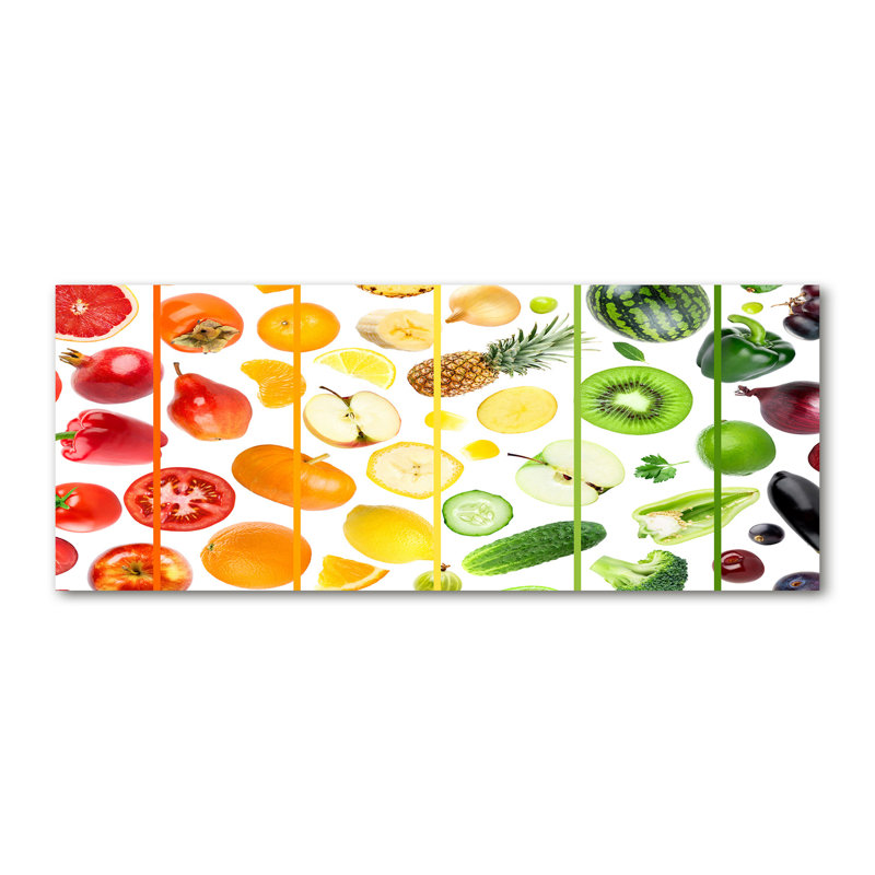 Fruits and vegetables 1 Piece Wrapped Canvas Wall Art