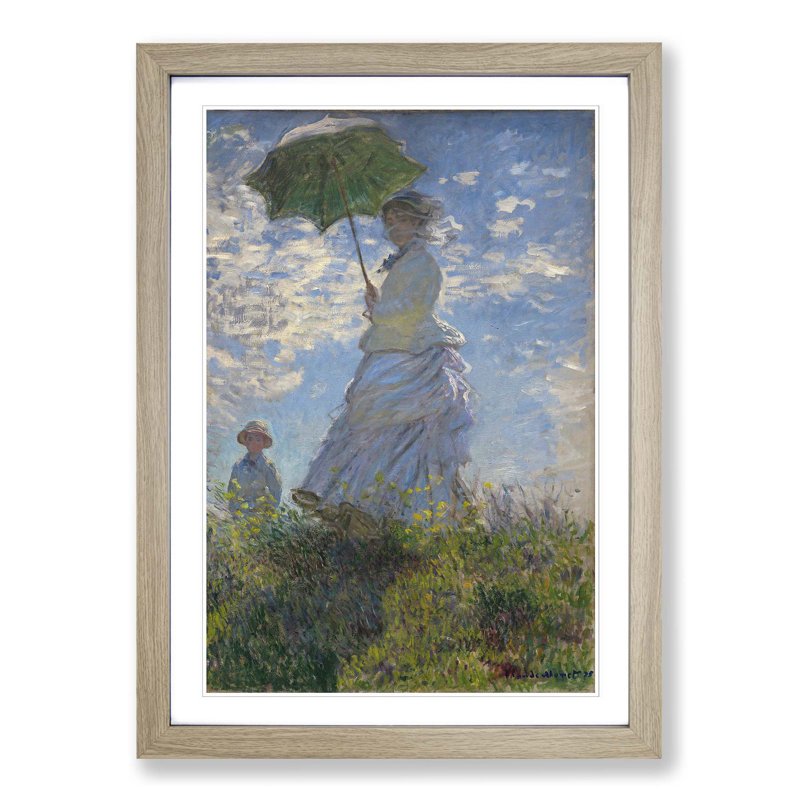 Claude Monet - Single Picture Frame Painting, Oak