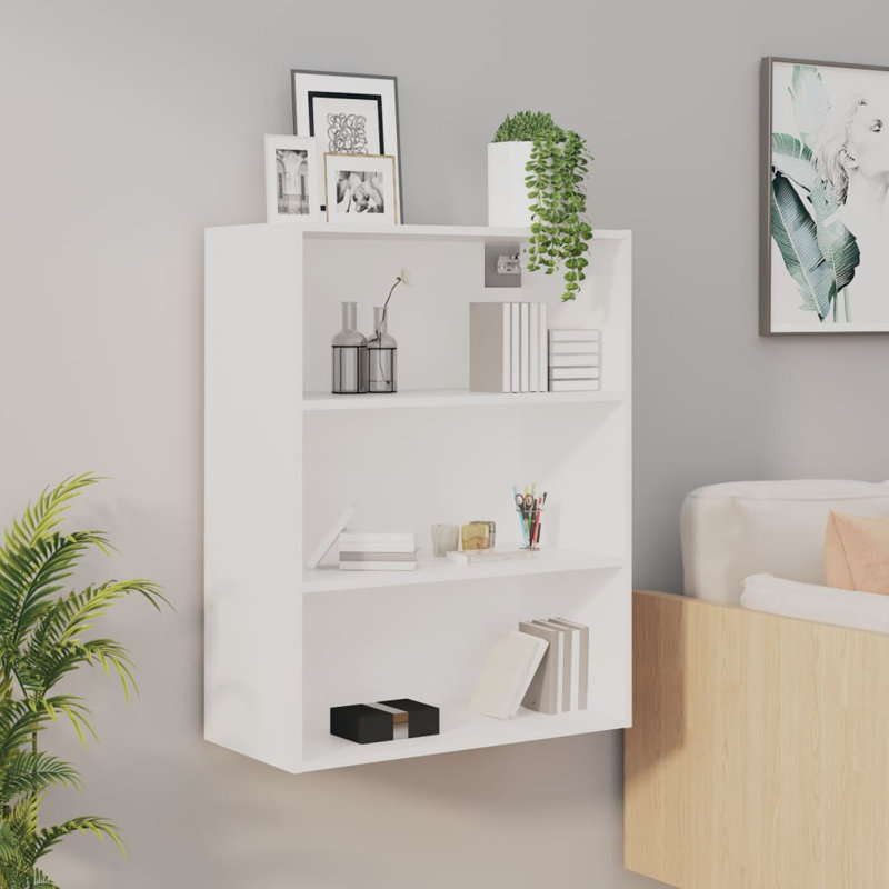 Jordanas 2 Piece Cube Shelf, White