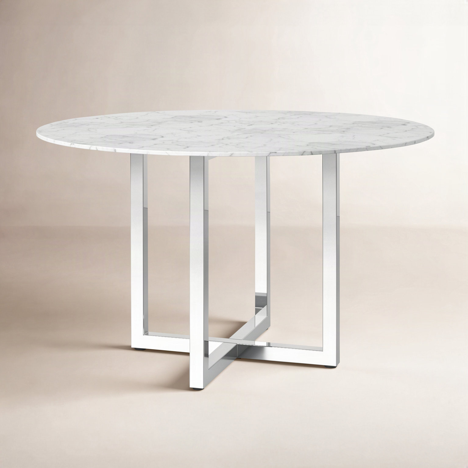 Dern Marble Dining Table, 48" W x 48" L, Pub Table (36" Height)