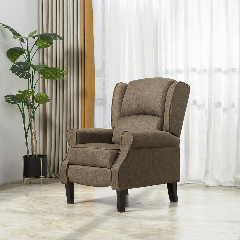Canapé de massage inclinable avec fonction chauffante, télécommande, brun, Brown