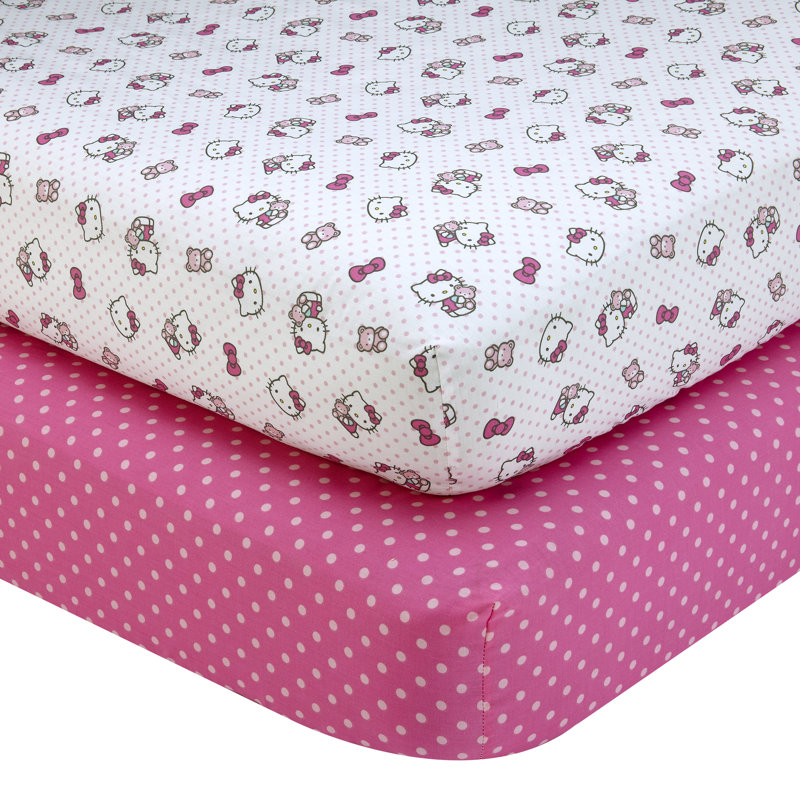 Draps pour lit de bébé ajustable Cute as a Button