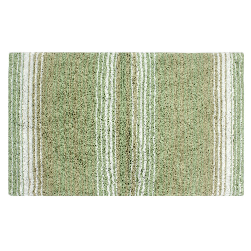 Griffie Plush 100 % Cotton Bath Rug, Sage, Single - 24" L x 40" W
