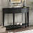 Modern Curved Console Table Sofa Table With 3 Drawers And 1 Shelf For Hallway, Entryway, Living Room-1046422399