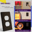 Plaques murales sans vis ENERLITES - Rectangle, brun-132282283-91290700