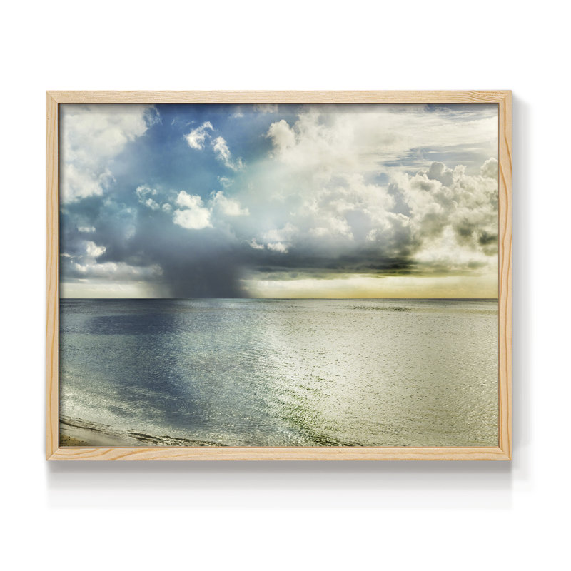 Tahiti - reproduction encadrée - réversible, H 8 po x l 10 po, Naturel