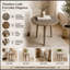 Table de bout ronde avec pieds robustes